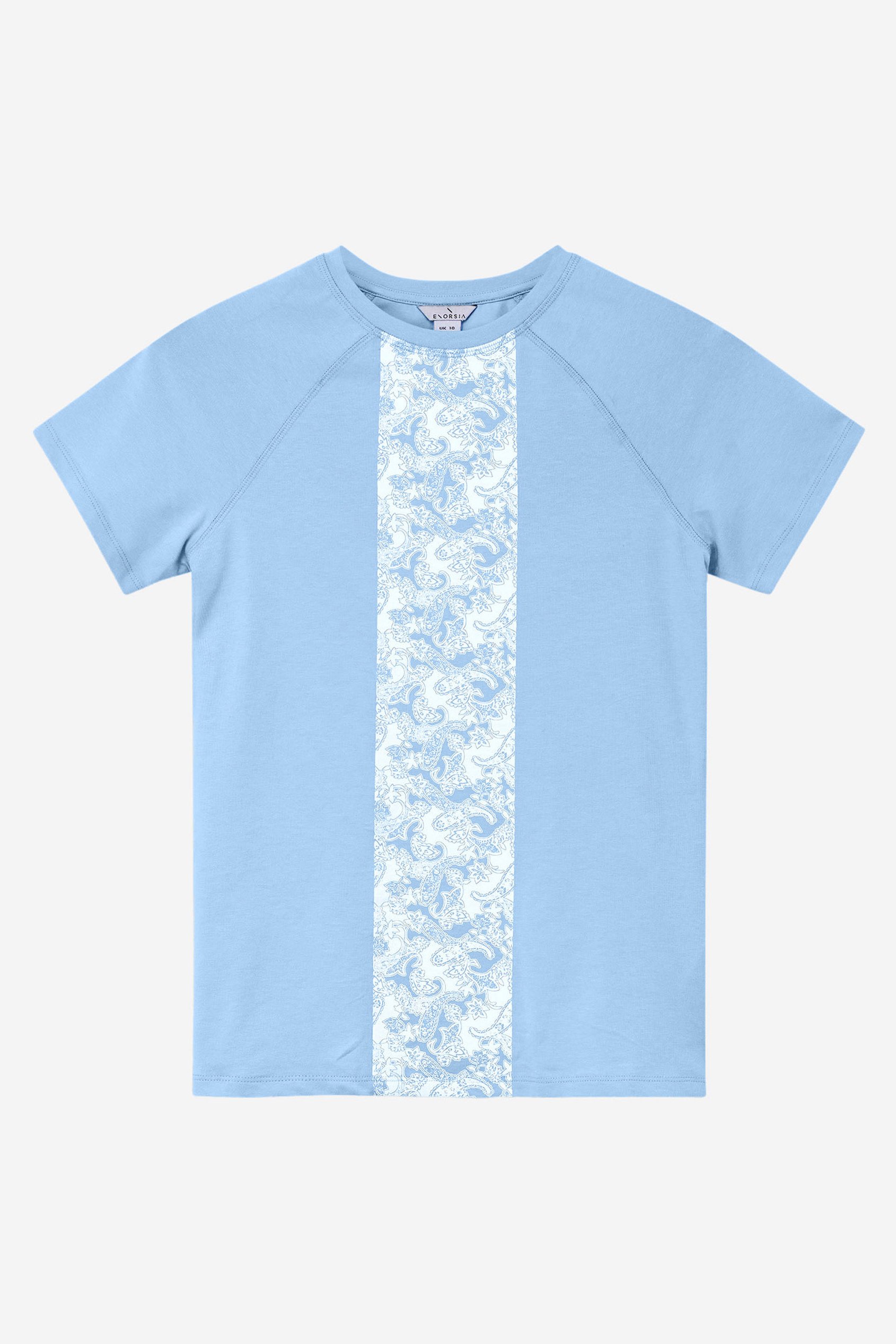 Patch Print Short Sleeve Raglan T-shirts