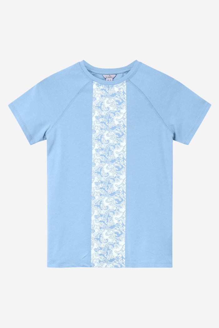 Patch Print Short Sleeve Raglan T-shirts