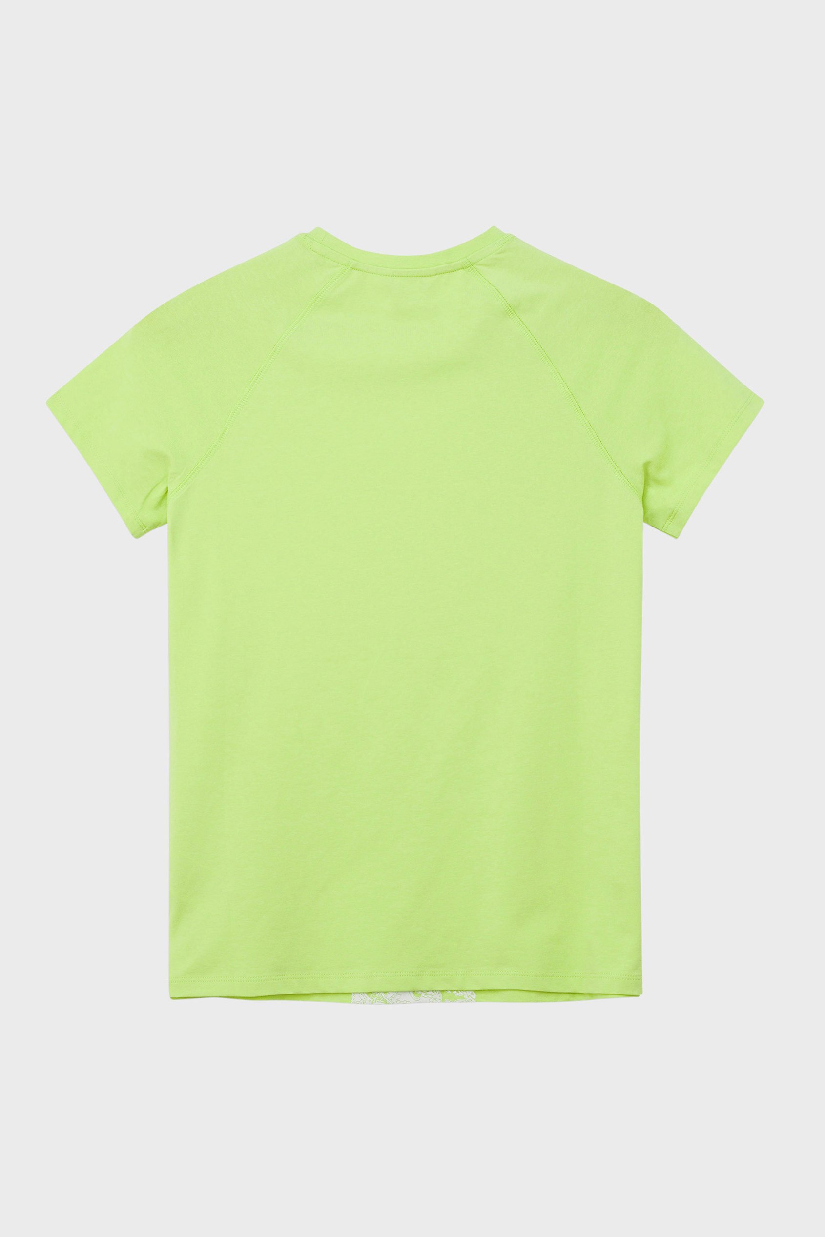 Patch Print Short Sleeve Raglan T-shirts