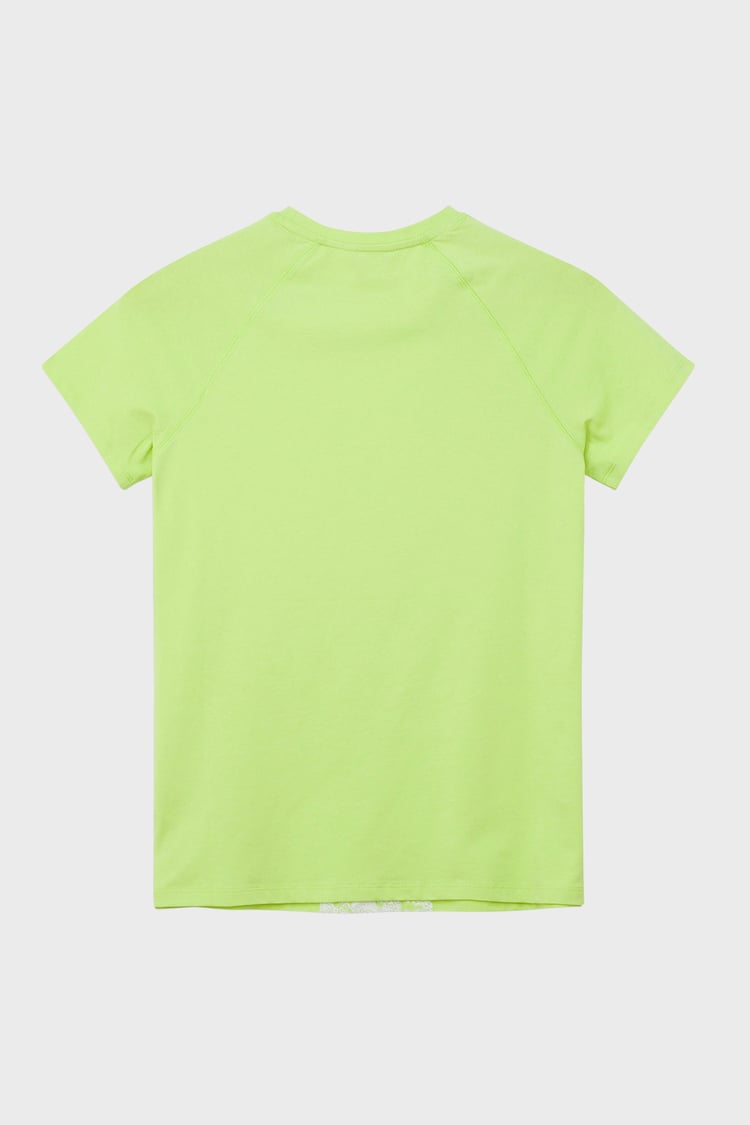 Patch Print Short Sleeve Raglan T-shirts