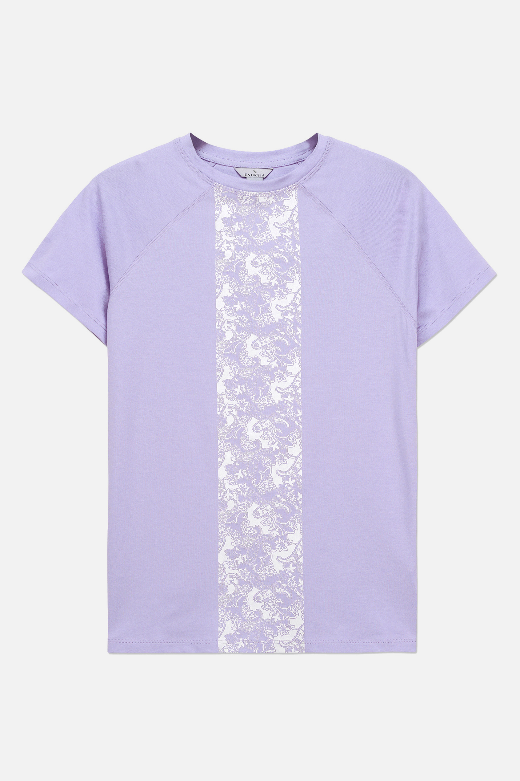 Patch Print Short Sleeve Raglan T-shirts