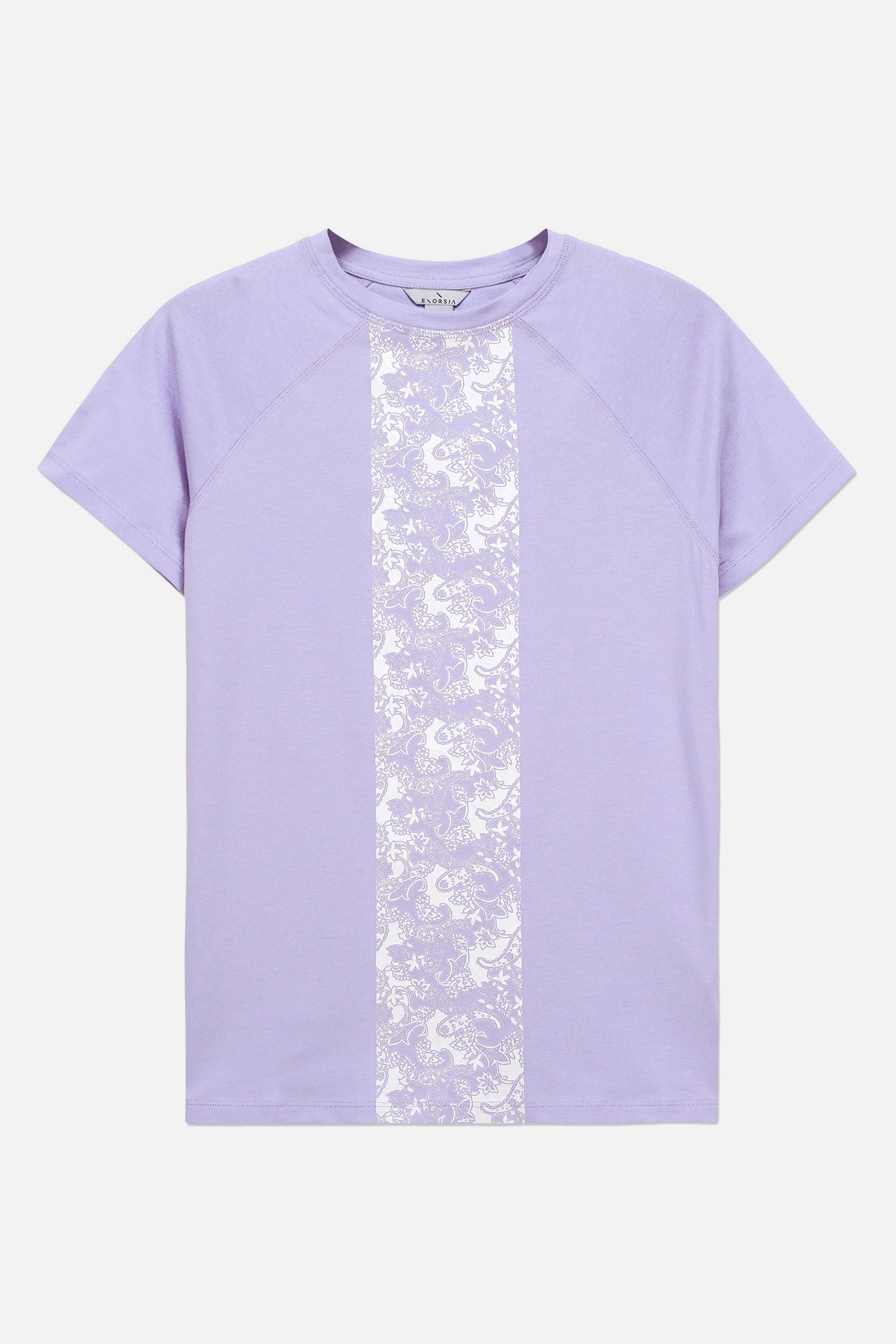 Patch Print Short Sleeve Raglan T-shirts