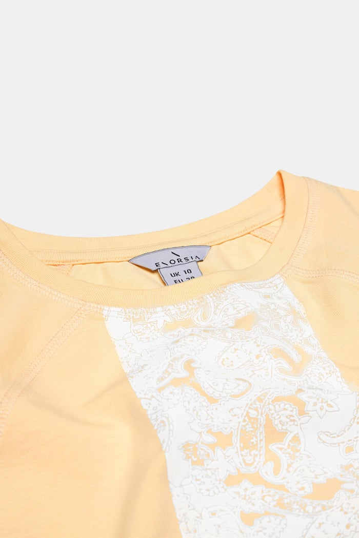 Patch Print Short Sleeve Raglan T-shirts