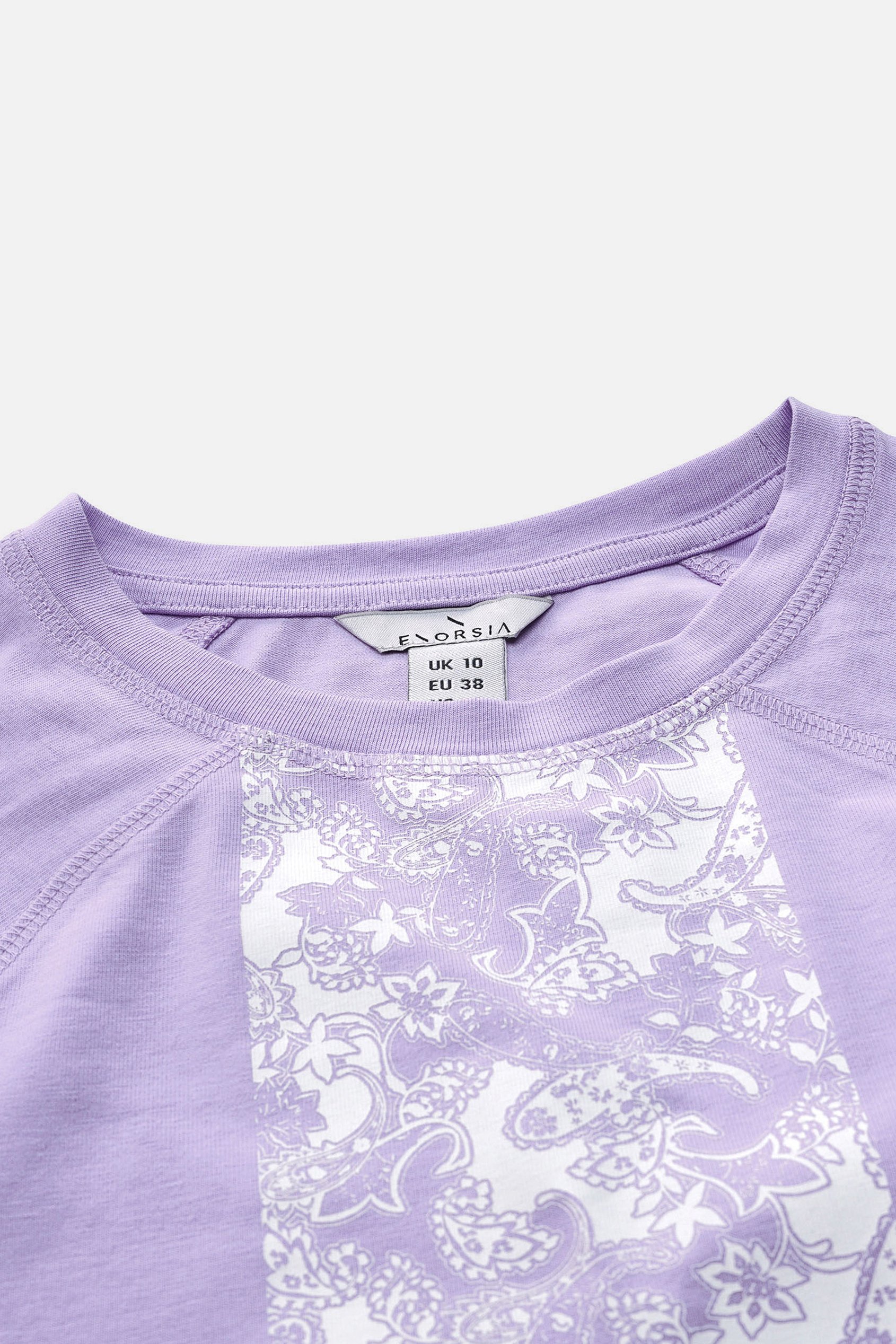 Patch Print Short Sleeve Raglan T-shirts