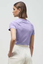 Patch Print Short Sleeve Raglan T-shirts