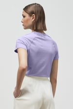 Patch Print Short Sleeve Raglan T-shirts