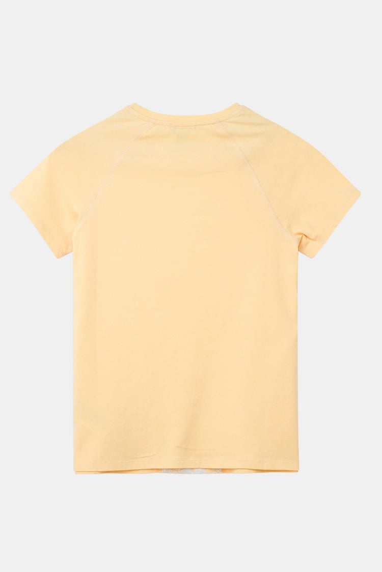 Patch Print Short Sleeve Raglan T-shirts