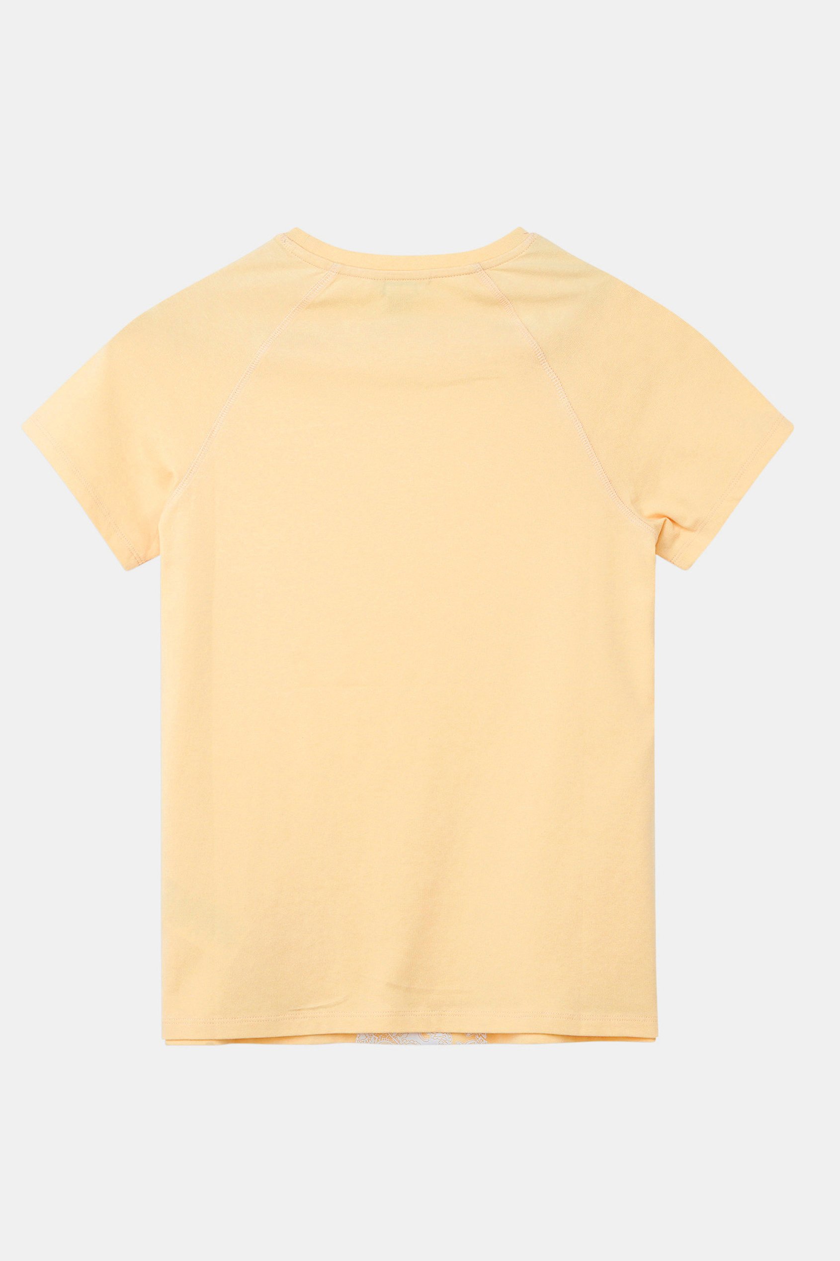 Patch Print Short Sleeve Raglan T-shirts