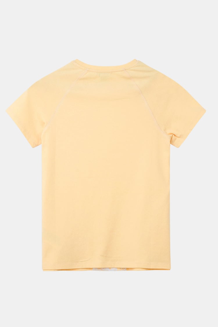 Patch Print Short Sleeve Raglan T-shirts