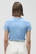 Patch Print Short Sleeve Raglan T-shirts