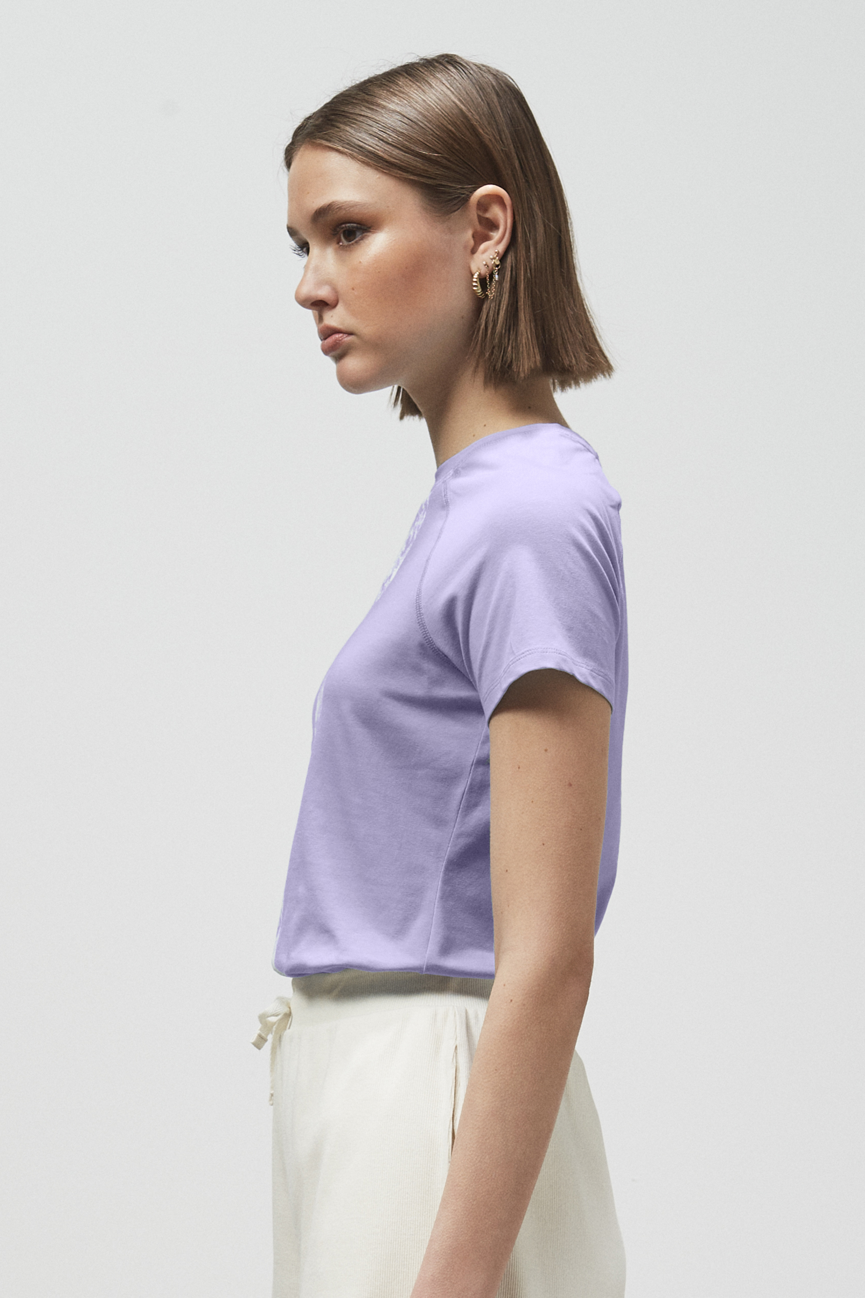 Patch Print Short Sleeve Raglan T-shirts