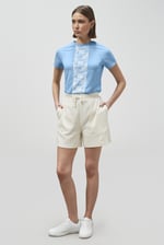 Patch Print Short Sleeve Raglan T-shirts