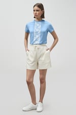 Patch Print Short Sleeve Raglan T-shirts