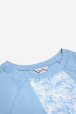 Patch Print Short Sleeve Raglan T-shirts