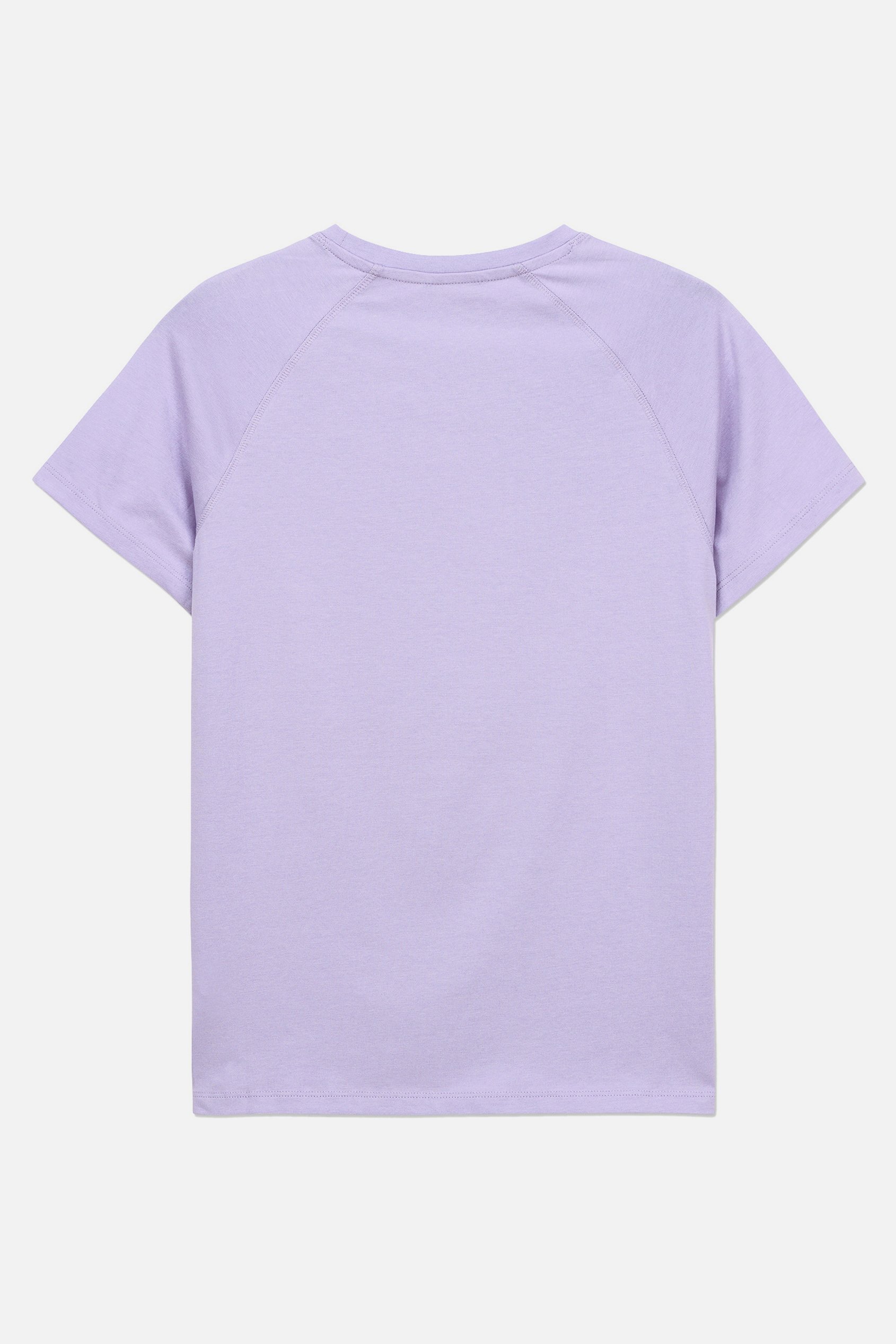 Patch Print Short Sleeve Raglan T-shirts