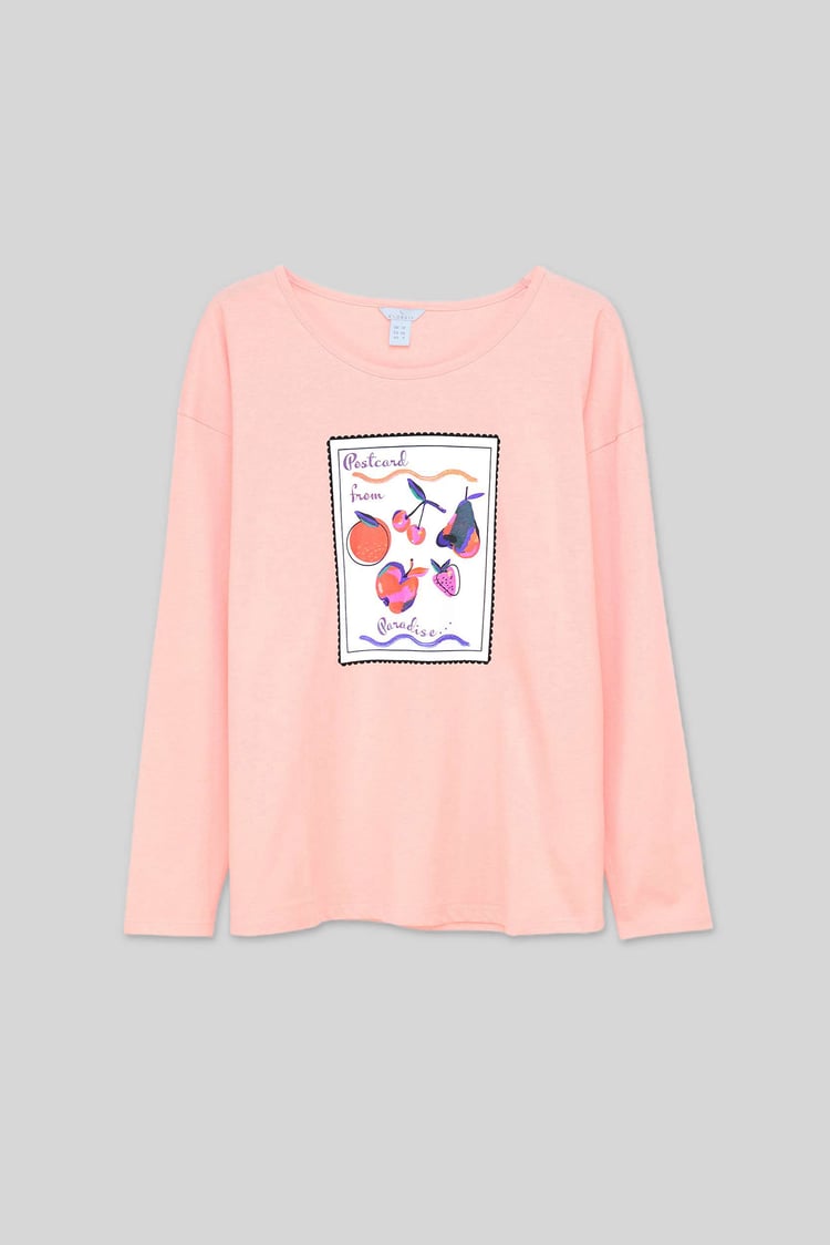 Post Card Printed T-Shirt