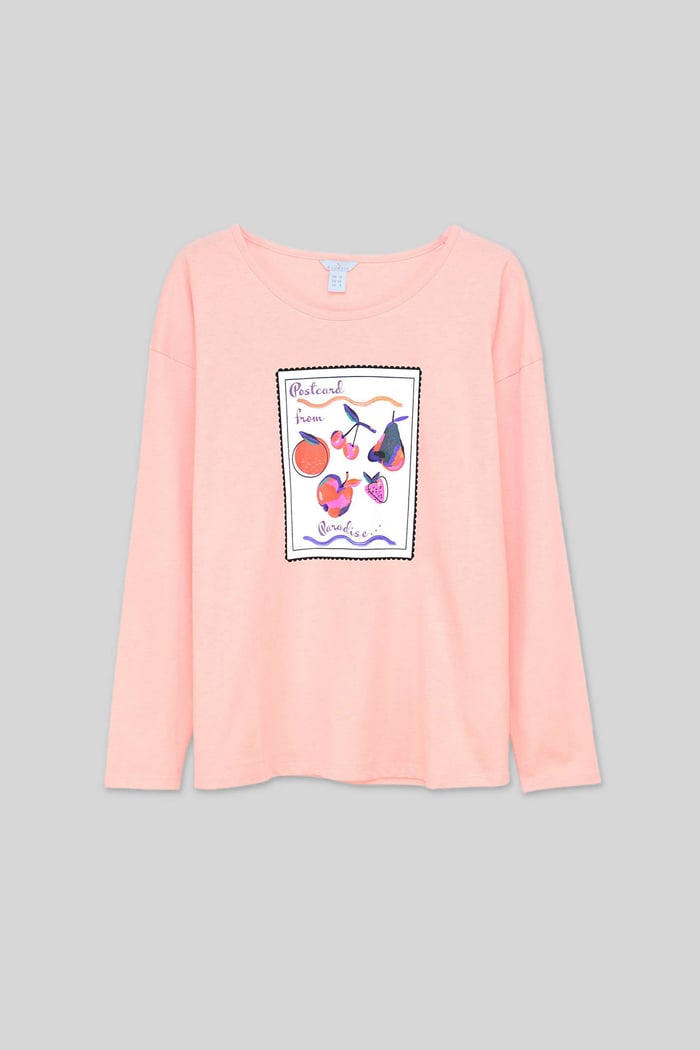 Post Card Printed T-Shirt