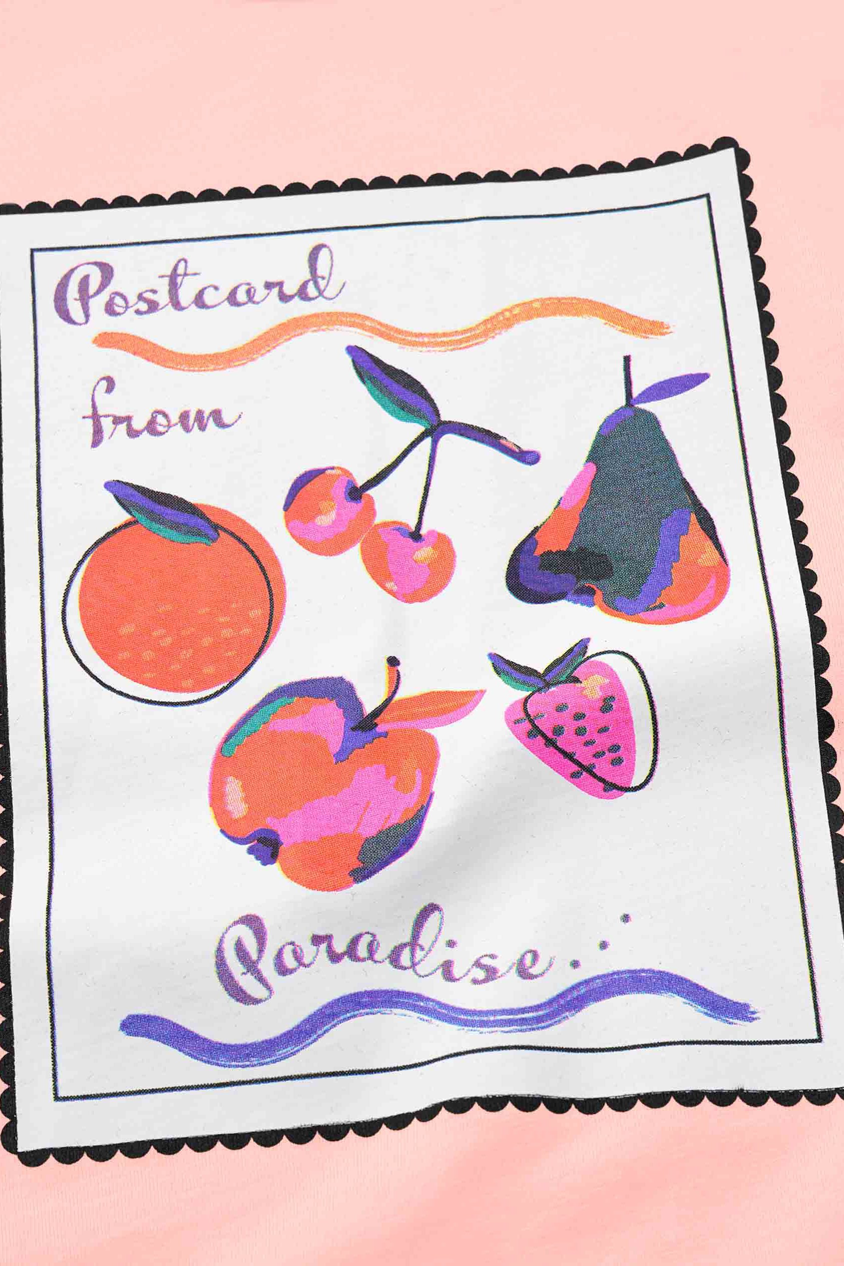 Post Card Printed T-Shirt