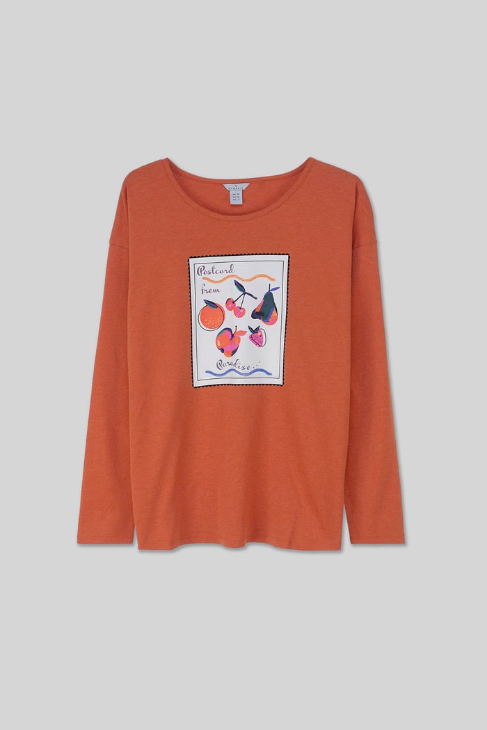 Post Card Printed T-Shirt