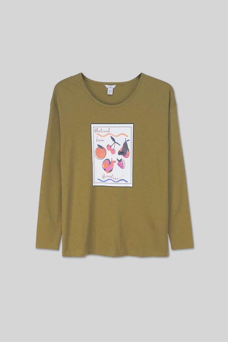 Post Card Printed T-Shirt