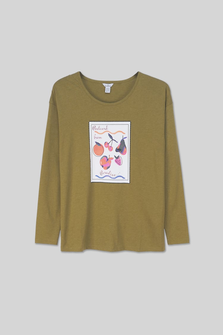 Post Card Printed T-Shirt