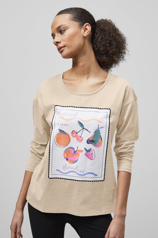 Post Card Printed T-Shirt