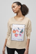 Post Card Printed T-Shirt