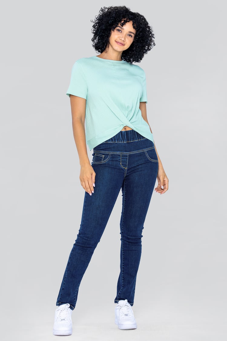 Super Stretch Pull-On Denim Leggings