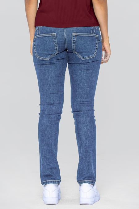 Light Blue Super Stretch Pull-On Denim Leggings