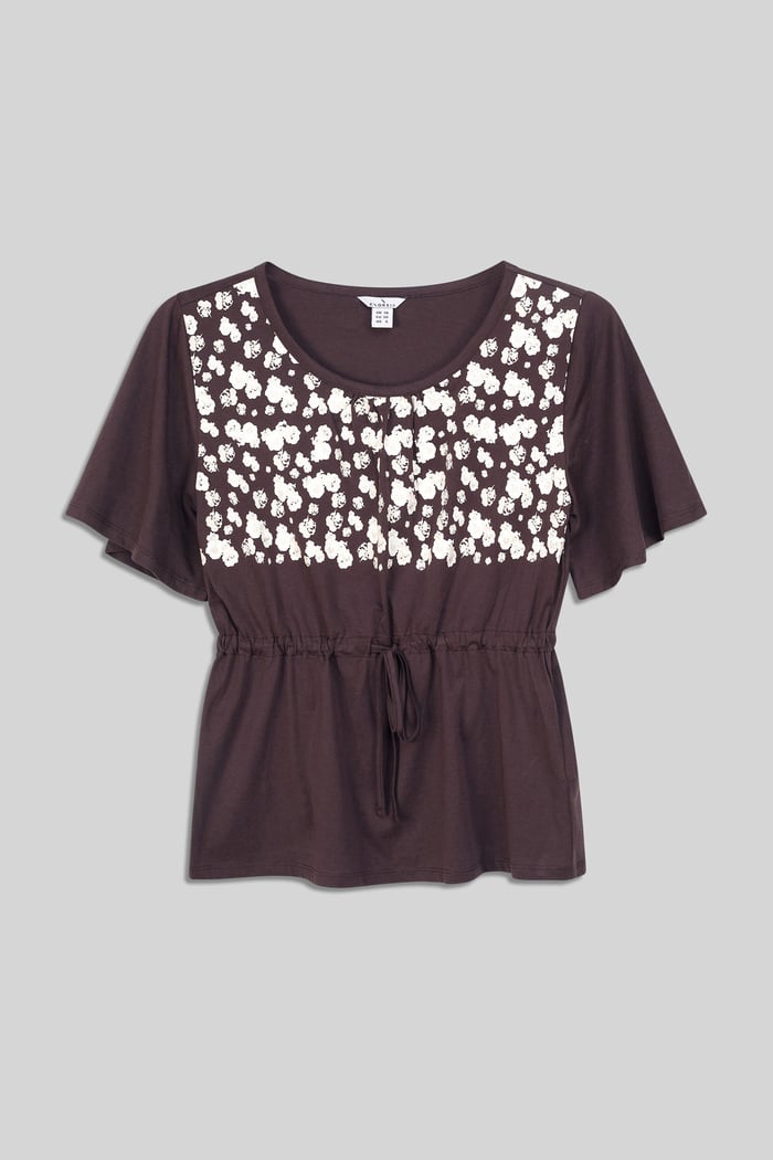 Floral Chest Print T-Shirt