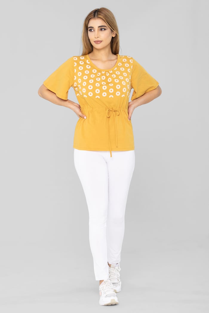 Floral Chest Print T-Shirt