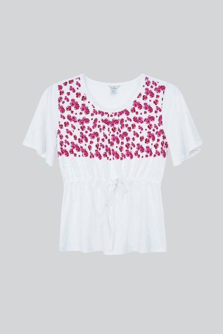 Floral Chest Print T-Shirt