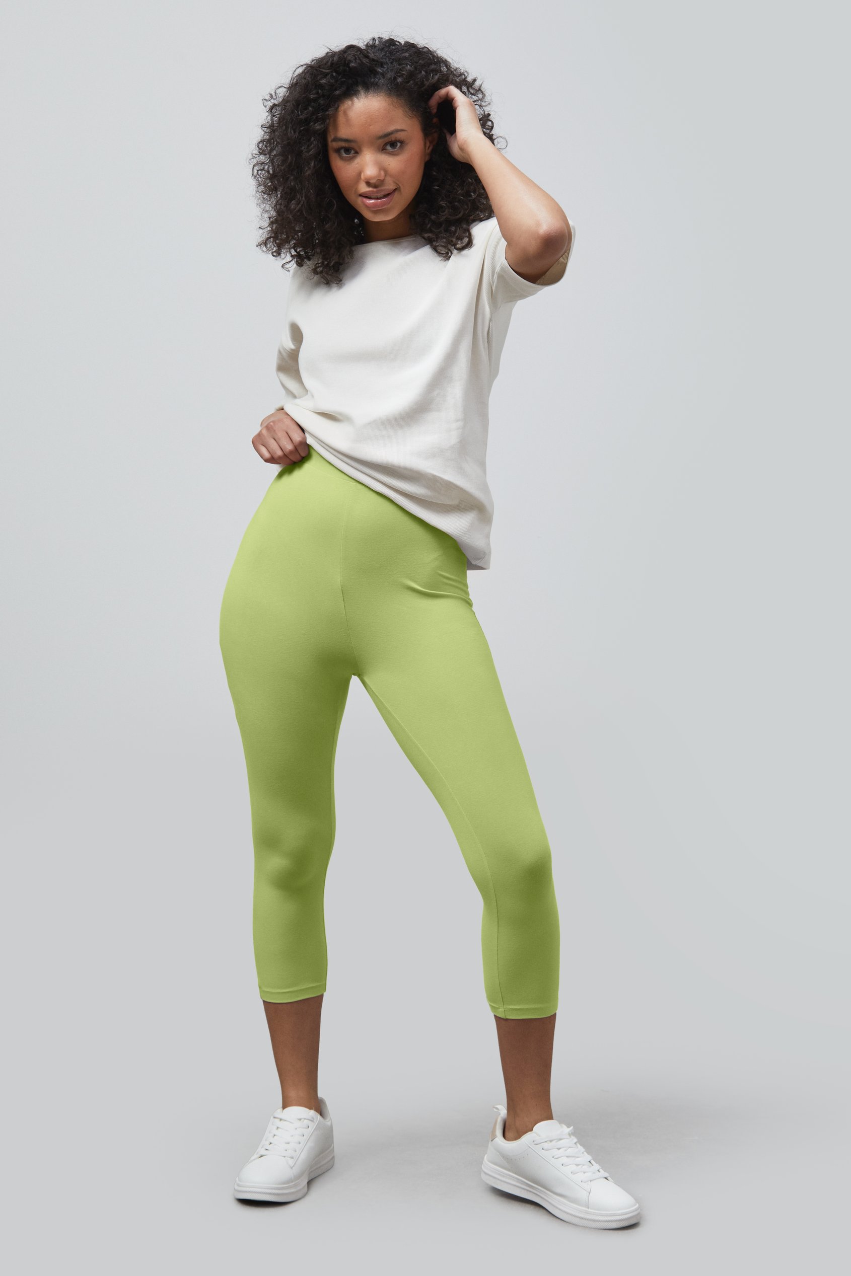 Cropped High Waist Leggings