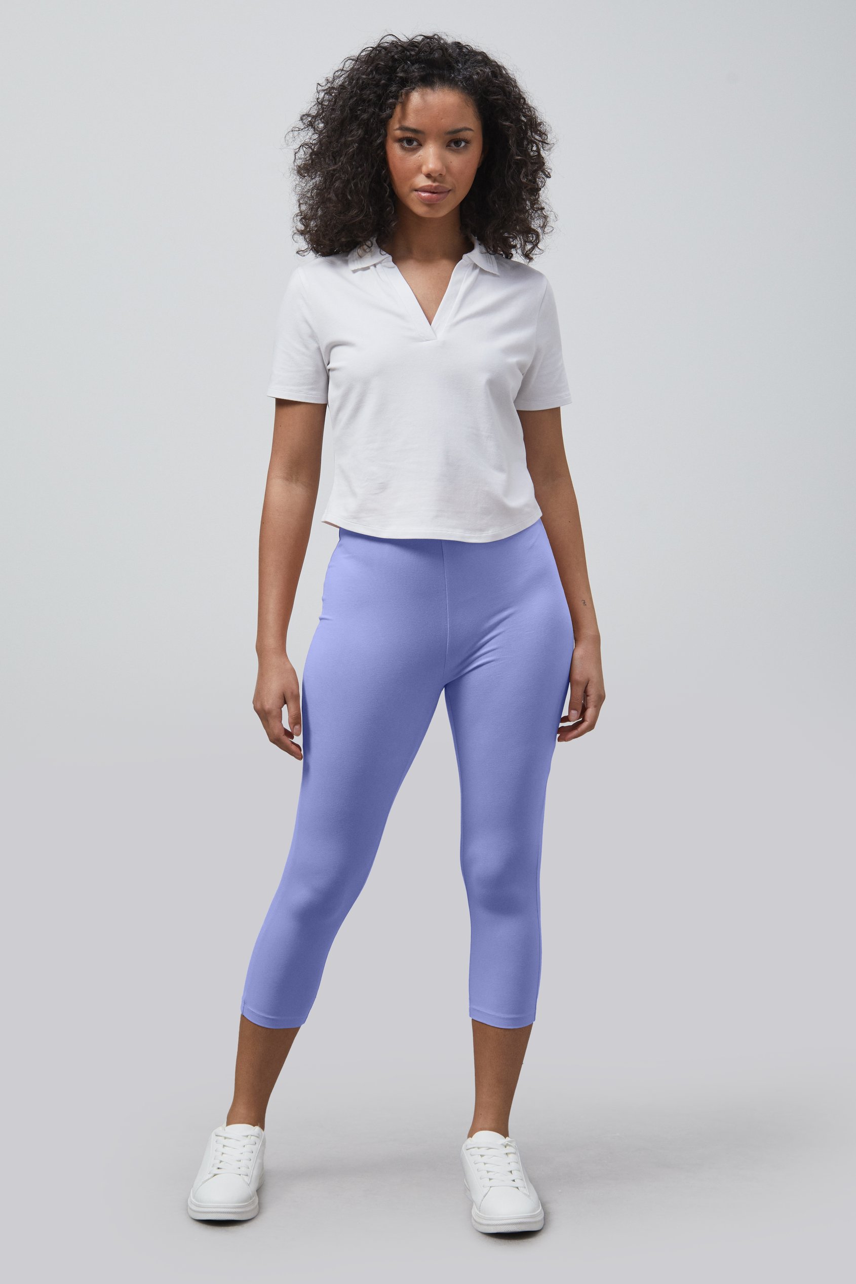 Cropped High Waist Leggings
