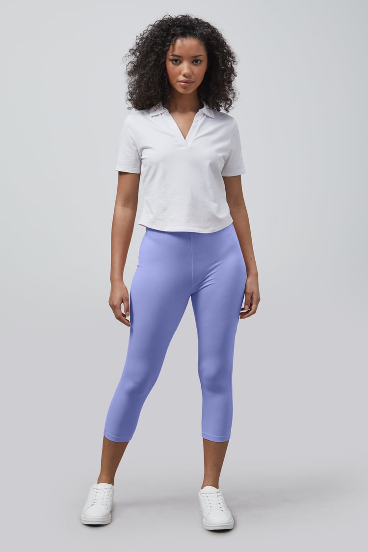 Cropped High Waist Leggings