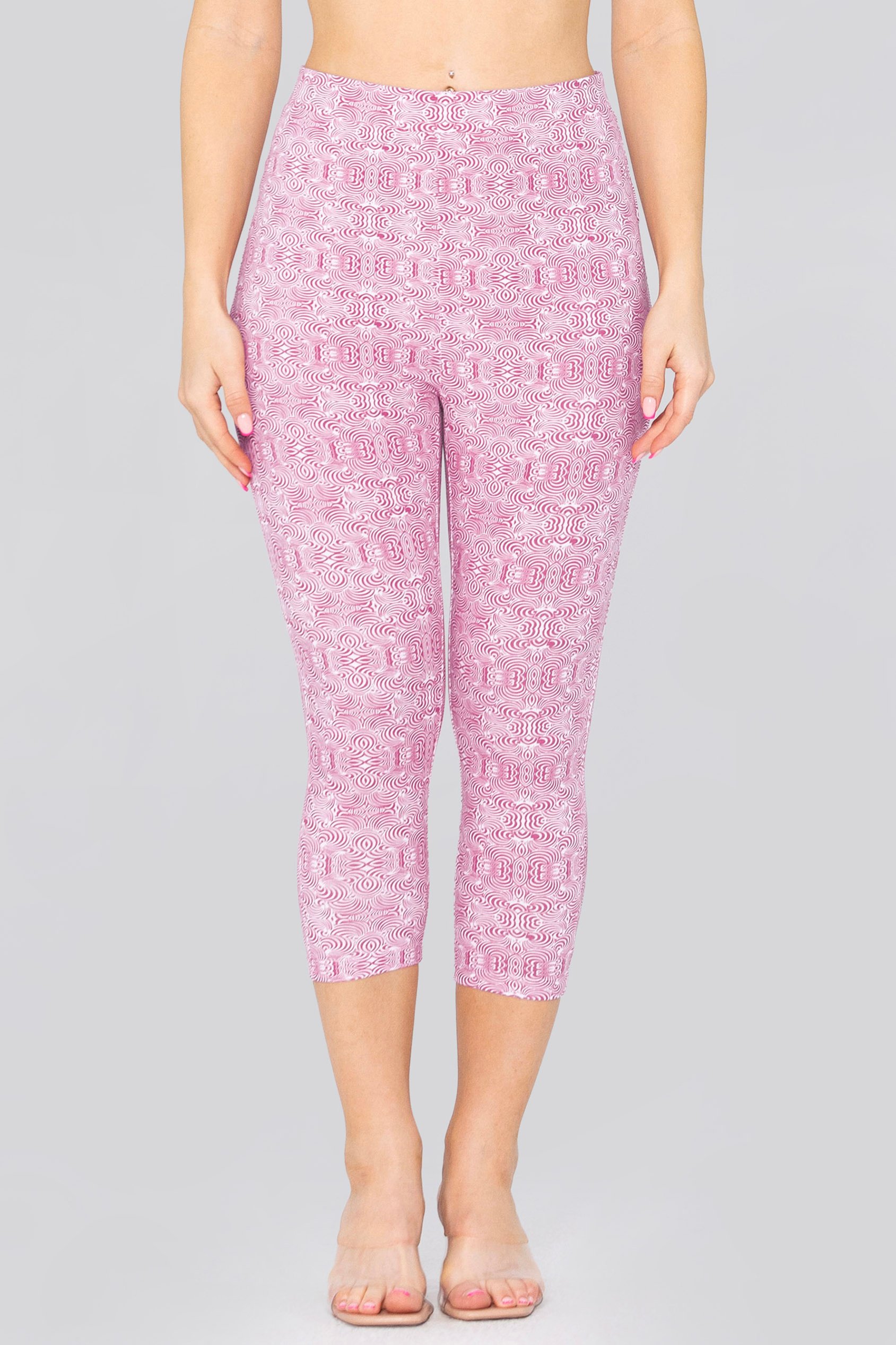 Bee Printed Cropped Leggings