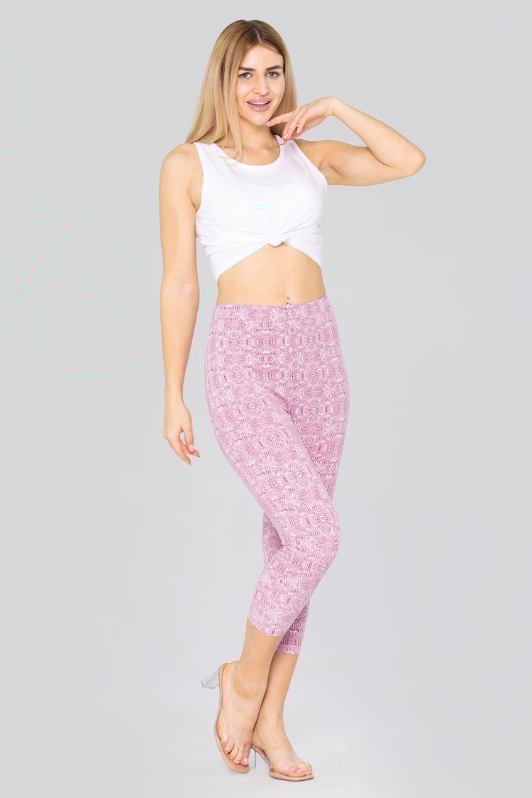 Bee Printed Cropped Leggings