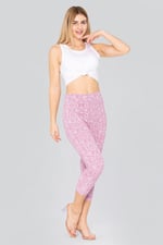 Bee Printed Cropped Leggings