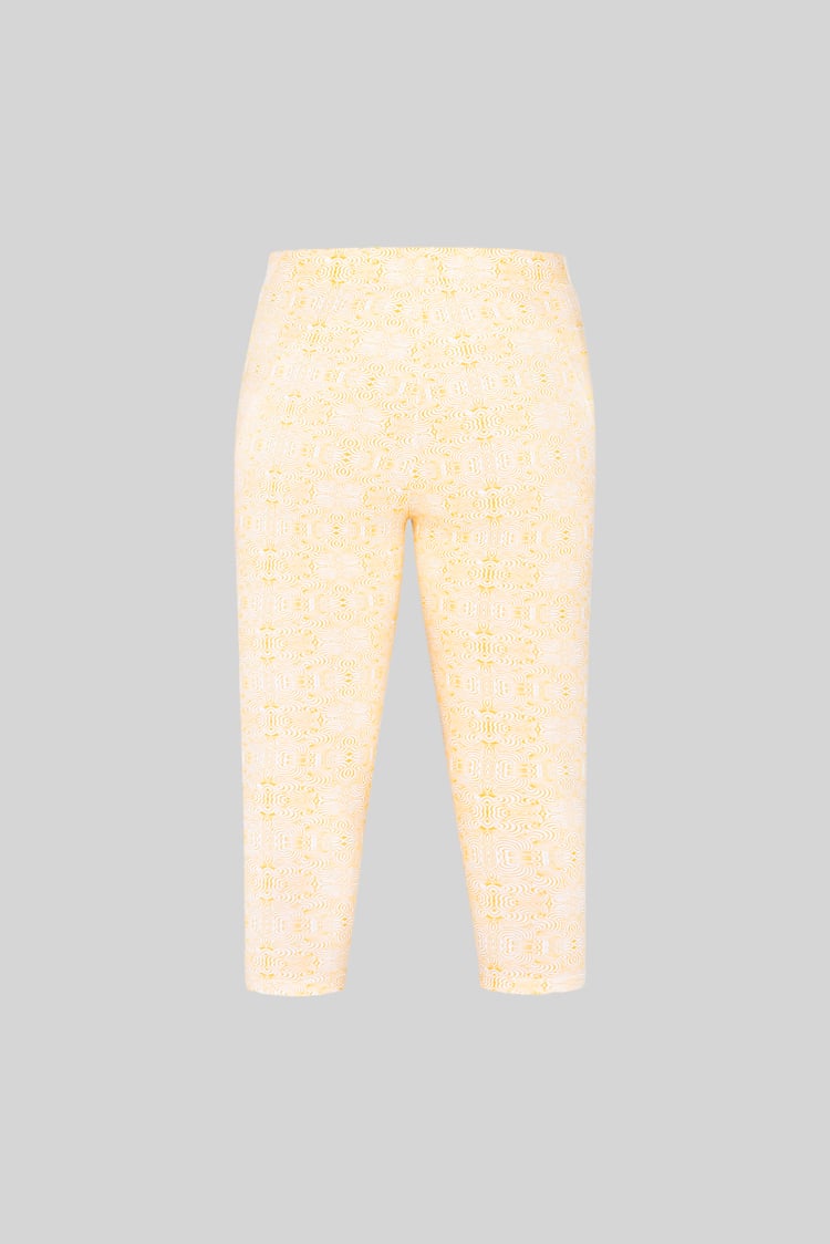 Bee Printed Cropped Leggings