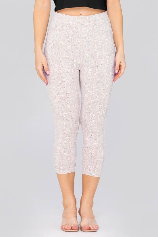 Bee Printed Cropped Leggings