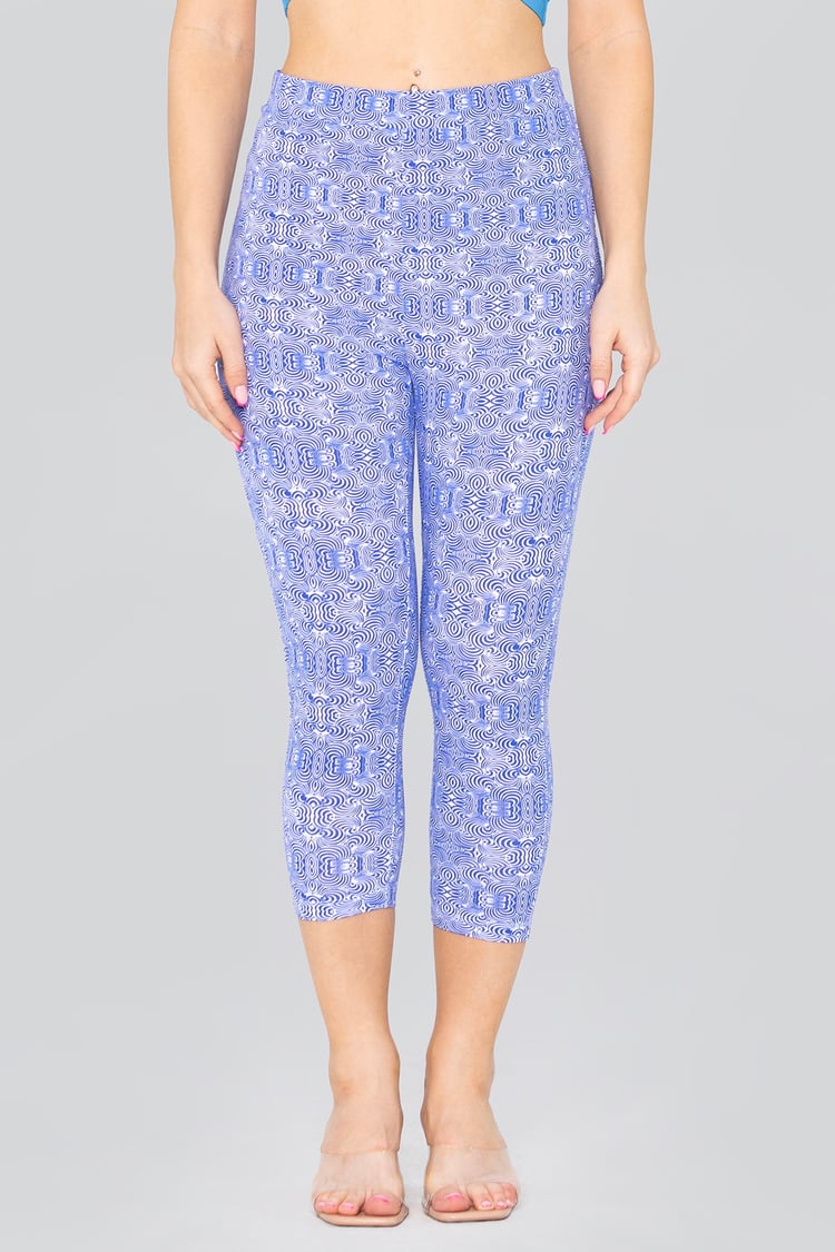 Bee Printed Cropped Leggings
