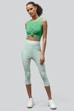 Bee Printed Cropped Leggings