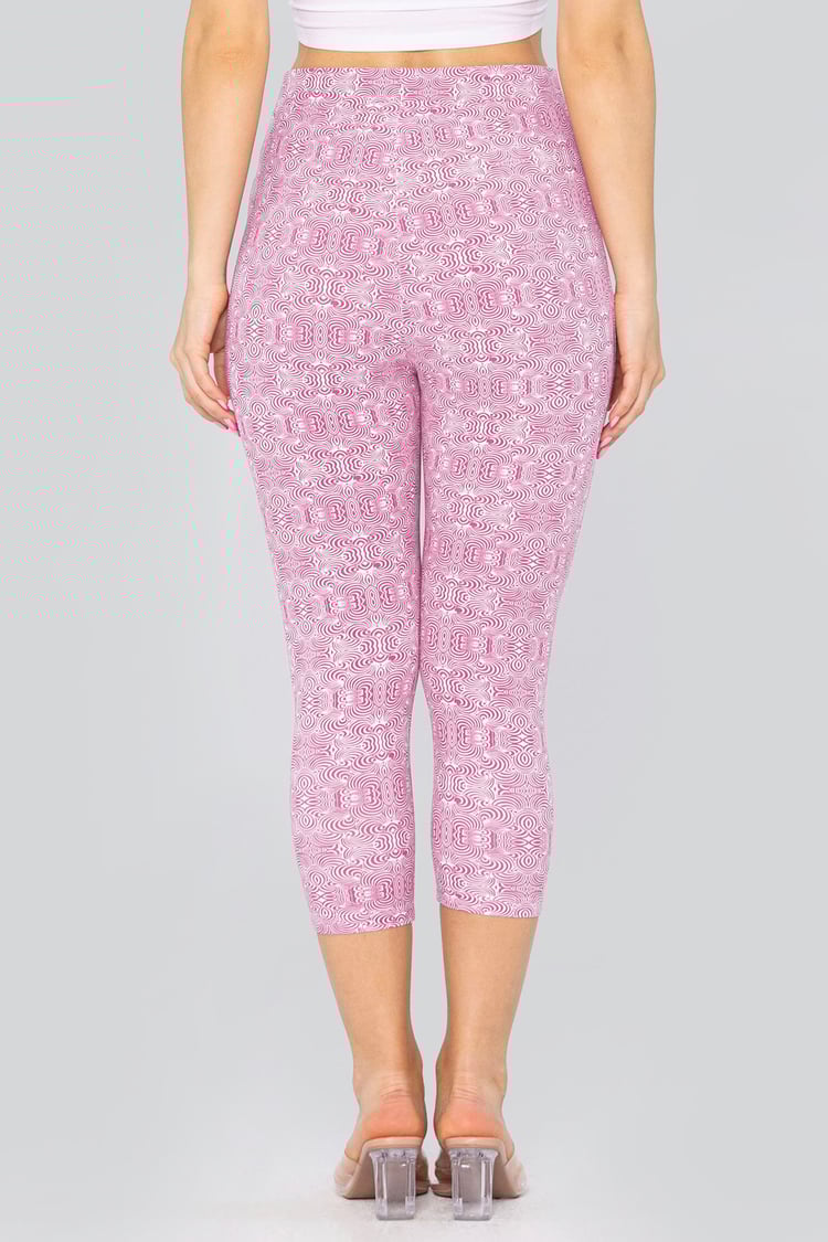 Bee Printed Cropped Leggings