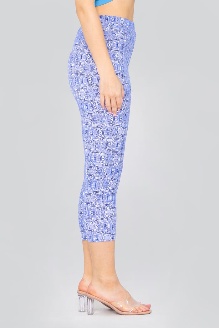 Bee Printed Cropped Leggings