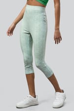 Bee Printed Cropped Leggings