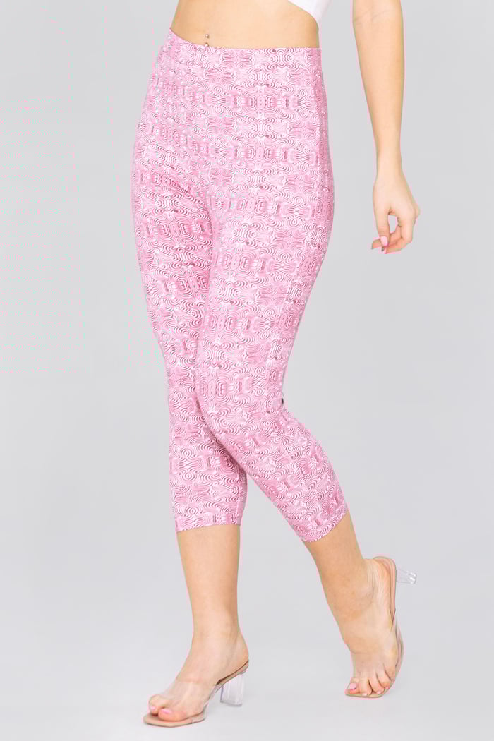 Bee Printed Cropped Leggings