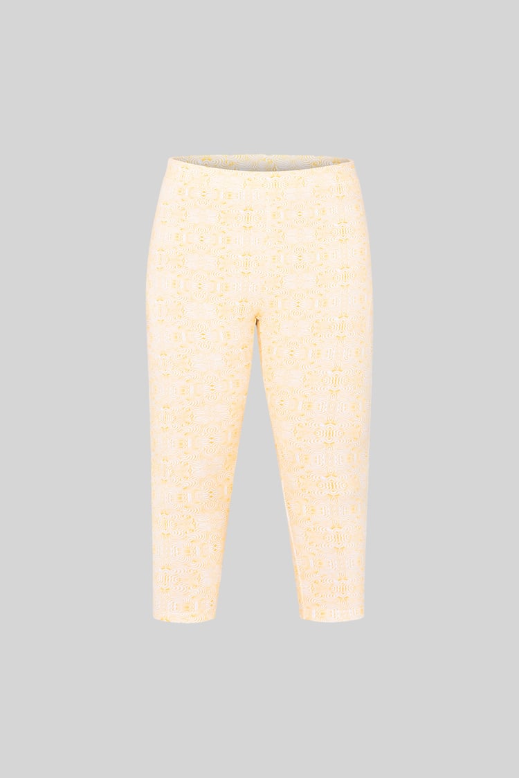 Bee Printed Cropped Leggings