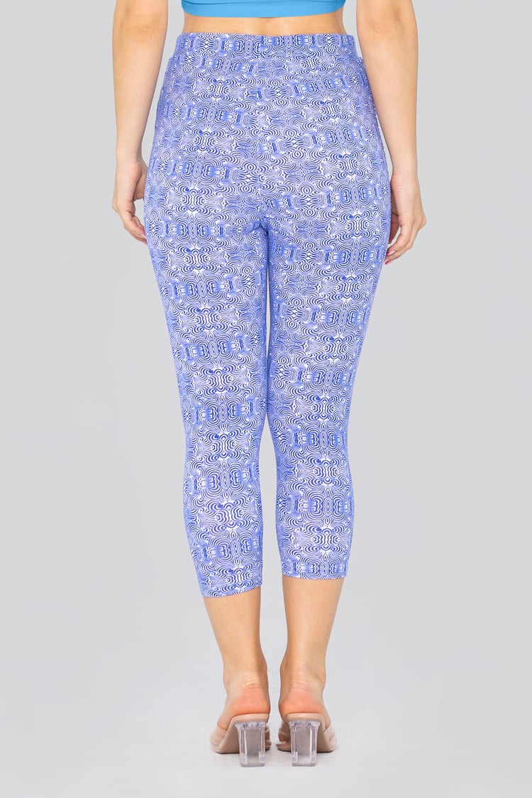 Bee Printed Cropped Leggings