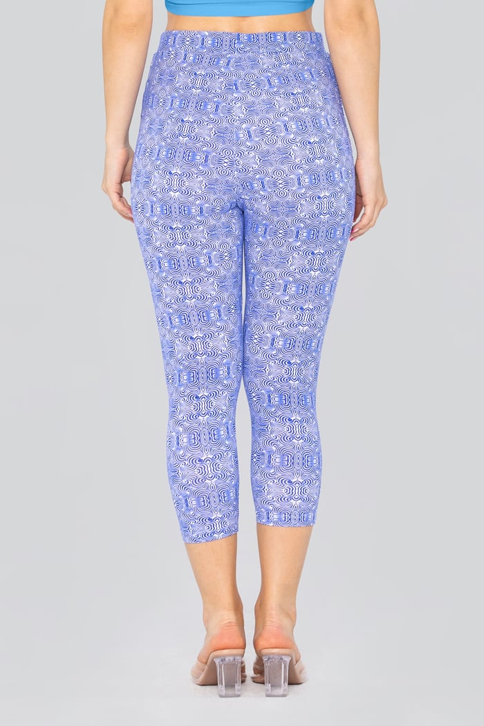 Bee Printed Cropped Leggings