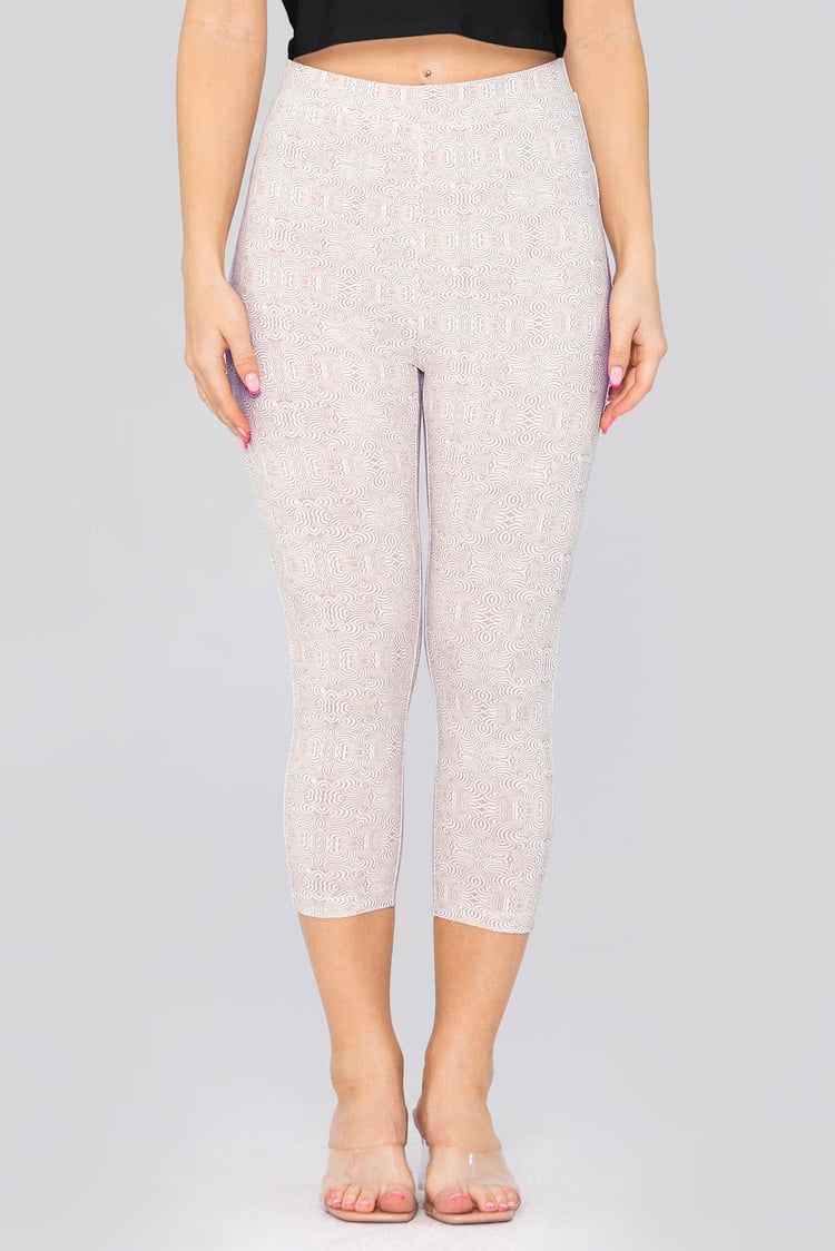 Bee Printed Cropped Leggings